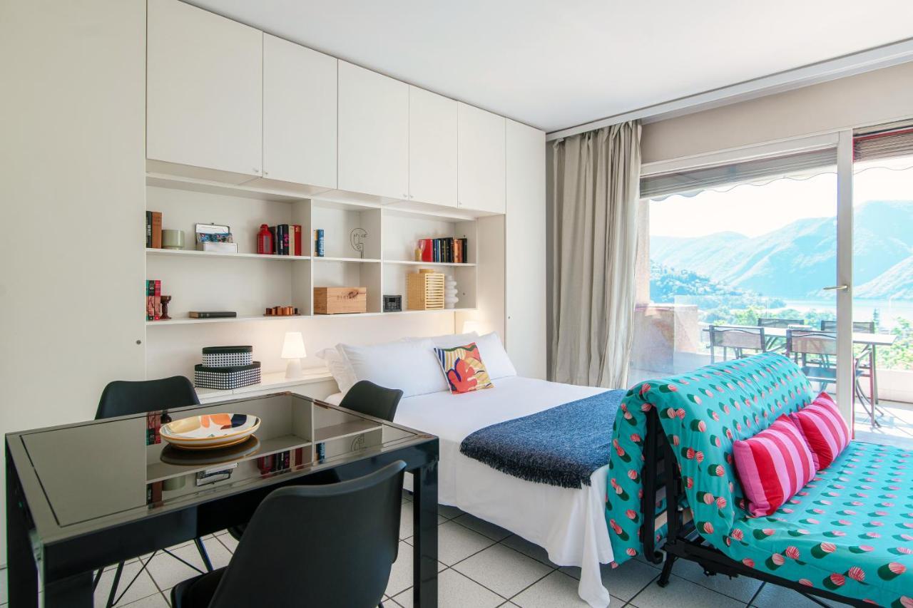 Panoramic Studio By Quokka 360 - Open Space Apartment With Terrace Lugano Luaran gambar