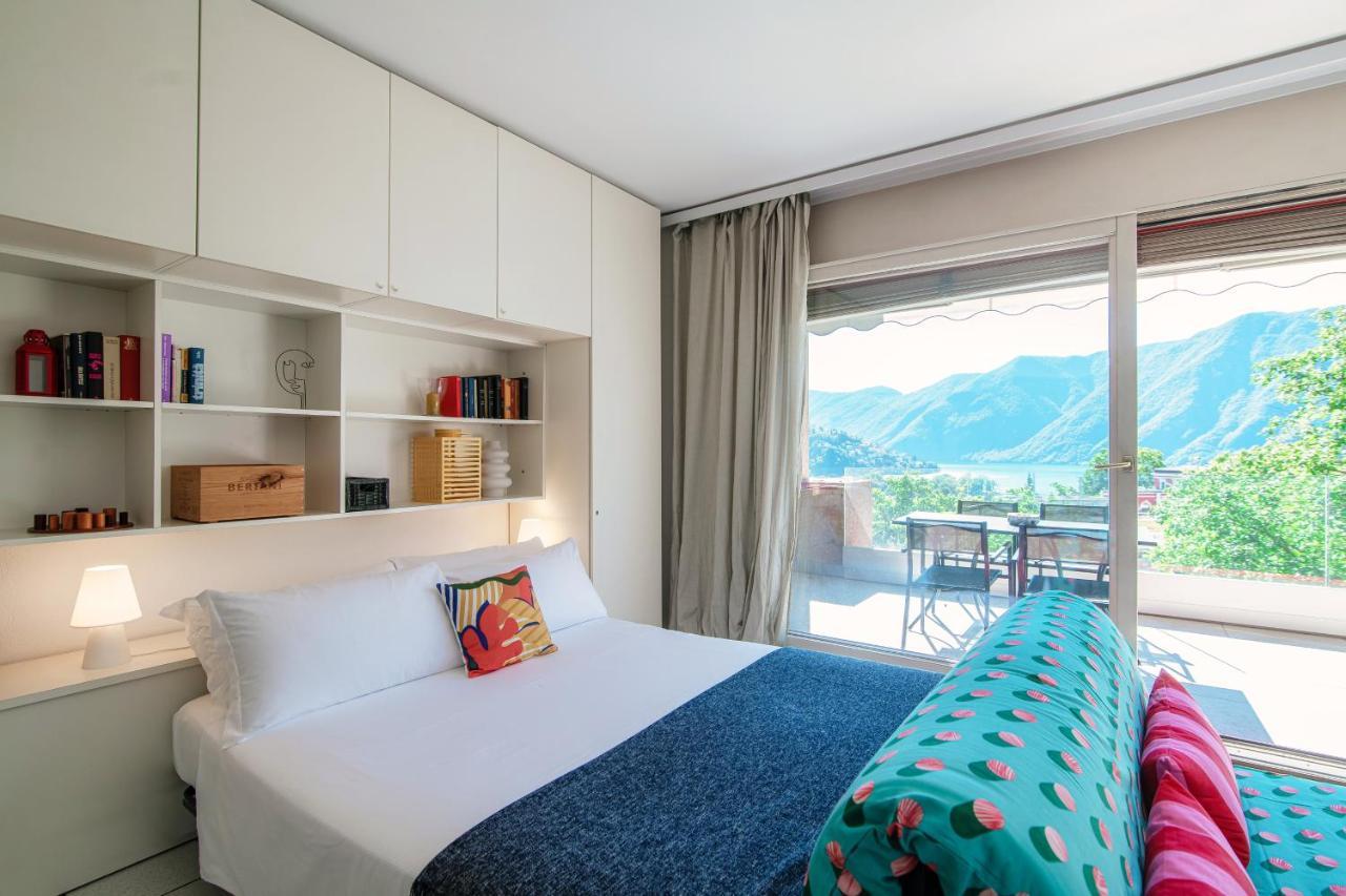 Panoramic Studio By Quokka 360 - Open Space Apartment With Terrace Lugano Luaran gambar
