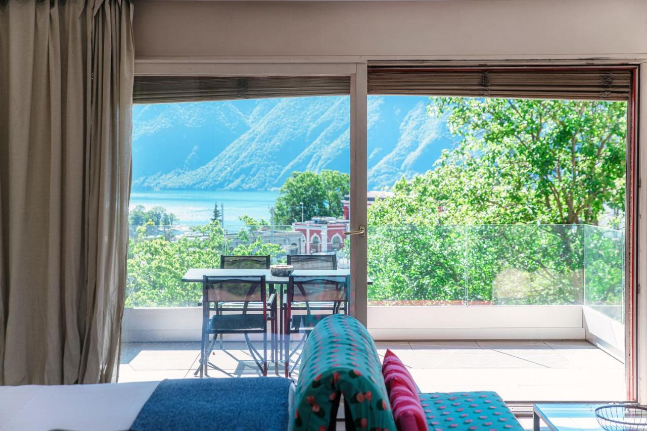 Panoramic Studio By Quokka 360 - Open Space Apartment With Terrace Lugano Luaran gambar