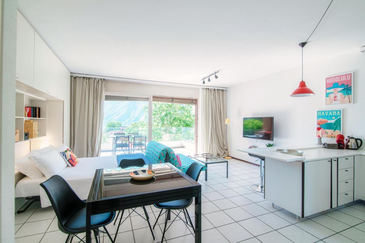 Panoramic Studio By Quokka 360 - Open Space Apartment With Terrace Lugano Luaran gambar